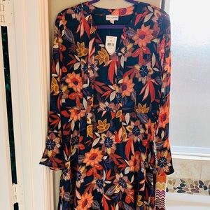 NWT Wesley Rose autumnal feminine boho dress 12